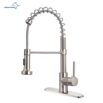 Cupc Solid Brass Manusente única Spring Pull Down Torneira de cozinha